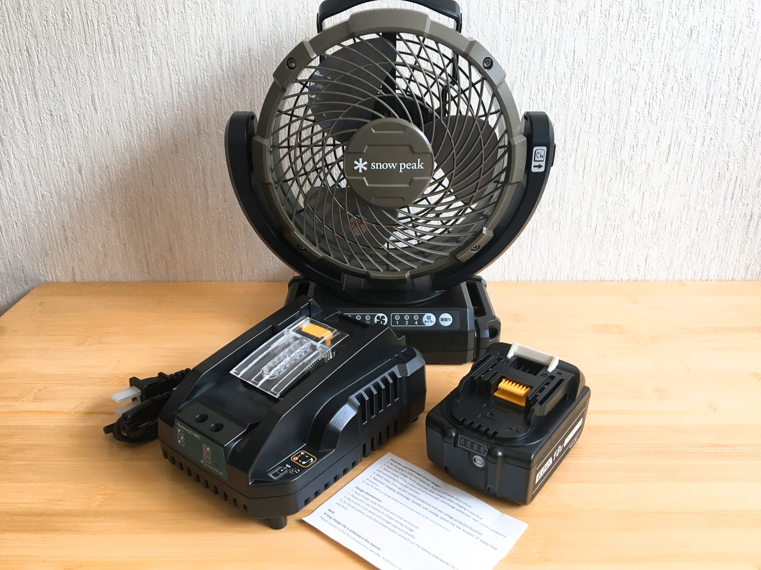 新品☆wzocv スノーピーク ァン/MKT-102/ACアダプタ付/バッテリ